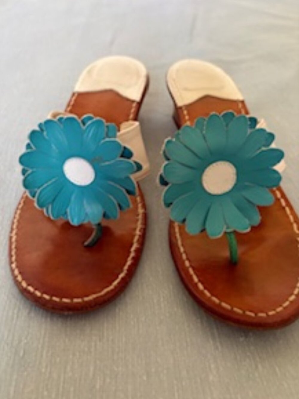 Jack Rogers Sandals - 2" heel - interchangeable flowers